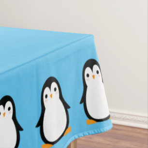 Nappe Pingouin Cute Hiver Première table d'anniversaire