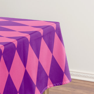 Nappe Pink and Purple Harlequin Checkered Design