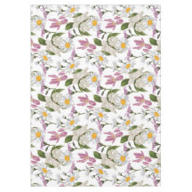 Pink violet tropical daisy and lily wildflowers