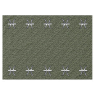 Nappe Pisces Zodiac Sign on Woodland Digital Camo Deco