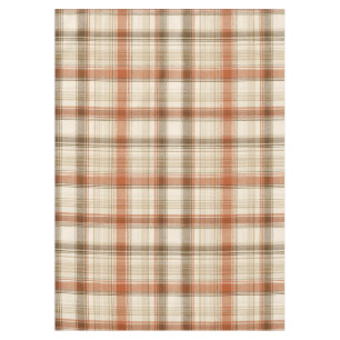 Nappe Plaid Classique Automne Rustique Crème Marron