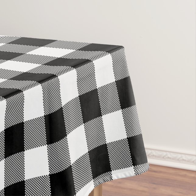 Nappe Plaid de buffle noir et blanc (In Situ)