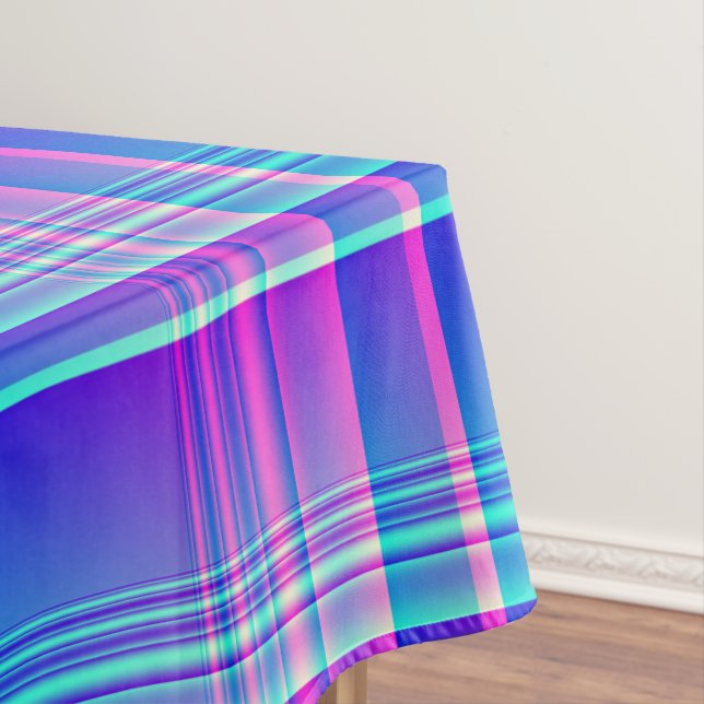 Nappe Plaid rose et bleu Checkered (In Situ)