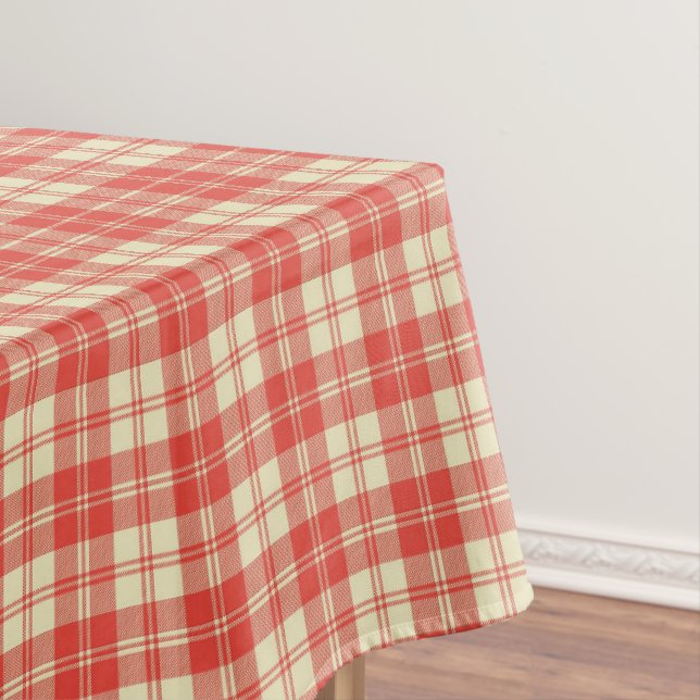 Nappe Plaid rouge et blanc (In Situ)