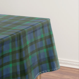 Nappe Plaid vert et bleu Preppy