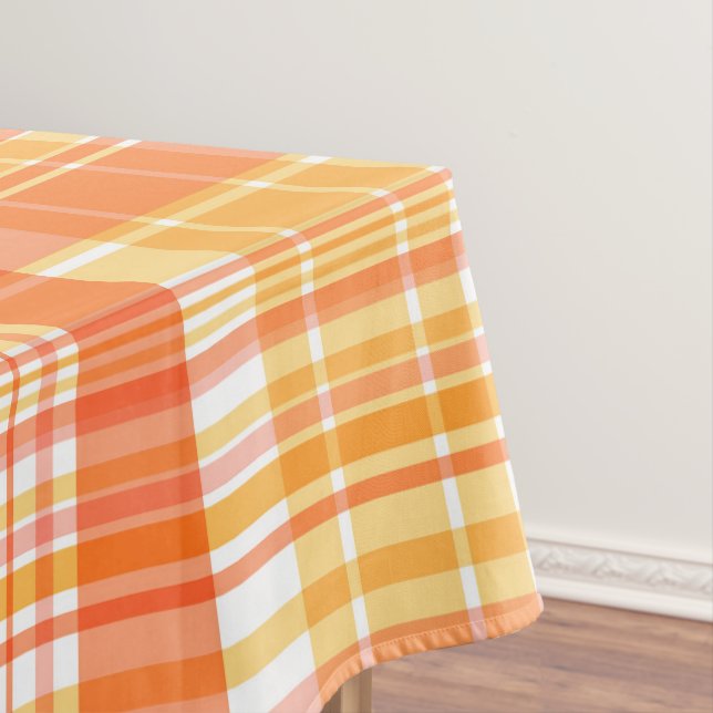 Nappe Plaids jaunes oranges Country (In Situ)