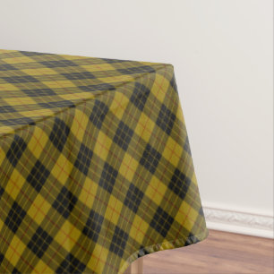 Nappe Plaque noire jaune tartan MacLeod