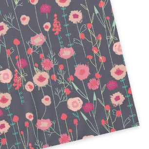 Nappe Plymouth Fleurs Boho foncé peinture florale