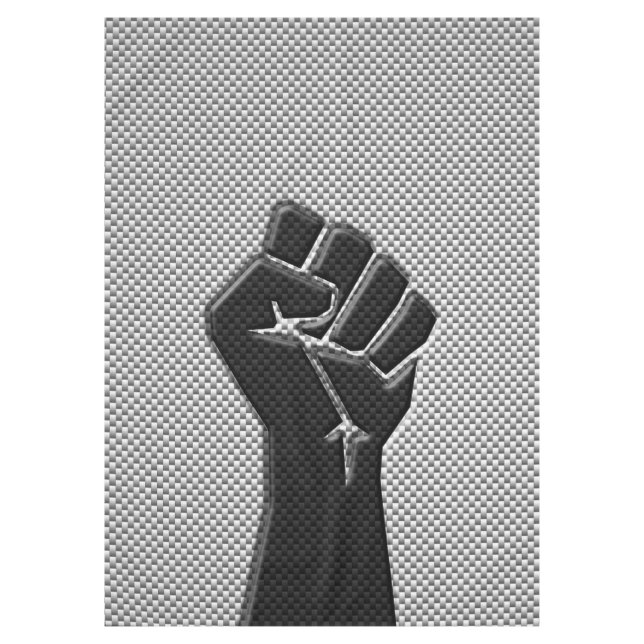 Nappe Poing de solidarité en fibre de carbone (Devant)