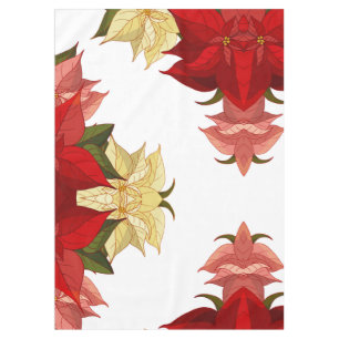 Nappe Poinsettia dessinée à la main