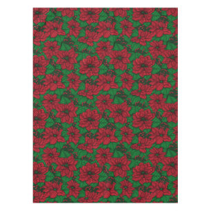 Nappe Poinsettia, motif de Noël