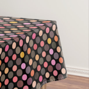 Nappe points colorés sur fond noir