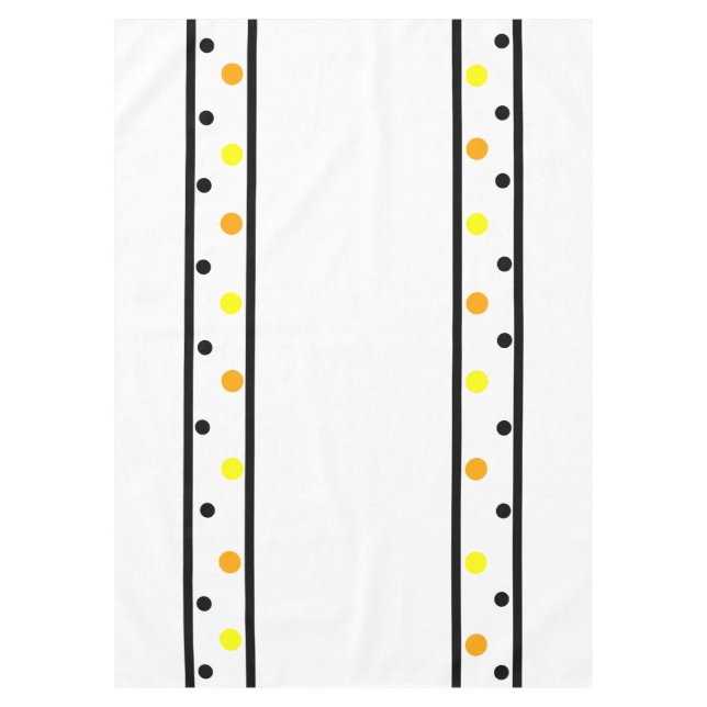 Nappe Points oranges jaunes (Devant)