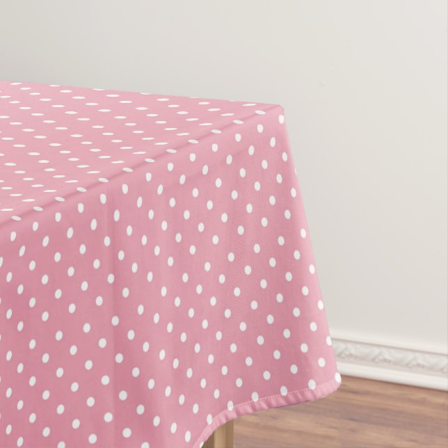 Nappe Points polka sur rose (In Situ)