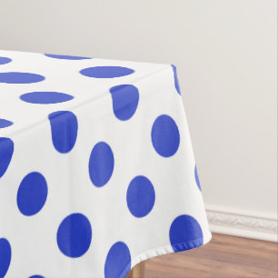 Nappe Pois bleu royal