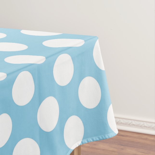 Nappe Pois Bleus, Motif Pointe Polka, Points, Pointe (In Situ)