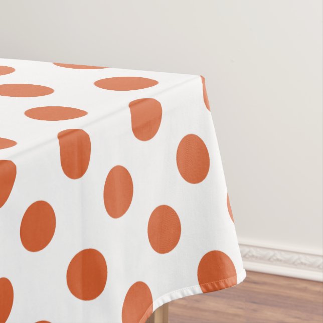 Nappe pois orange brûlés (In Situ)
