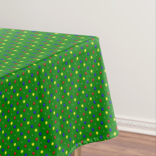 Nappe POIS PRIMAIRE VERT-52x70 TABLECLOTH