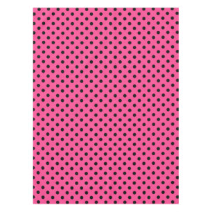 Nappe Pois roses et noirs