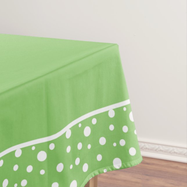 Nappe Pois verts et blancs (In Situ)