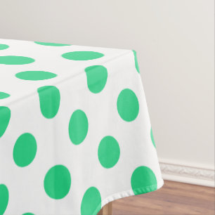 Nappe Pois verts et blancs