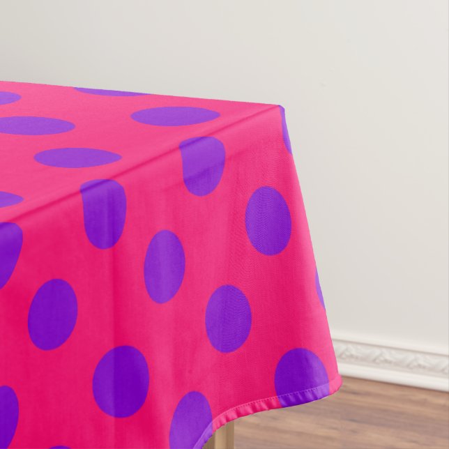 Nappe Pois violets sur cerise (In Situ)