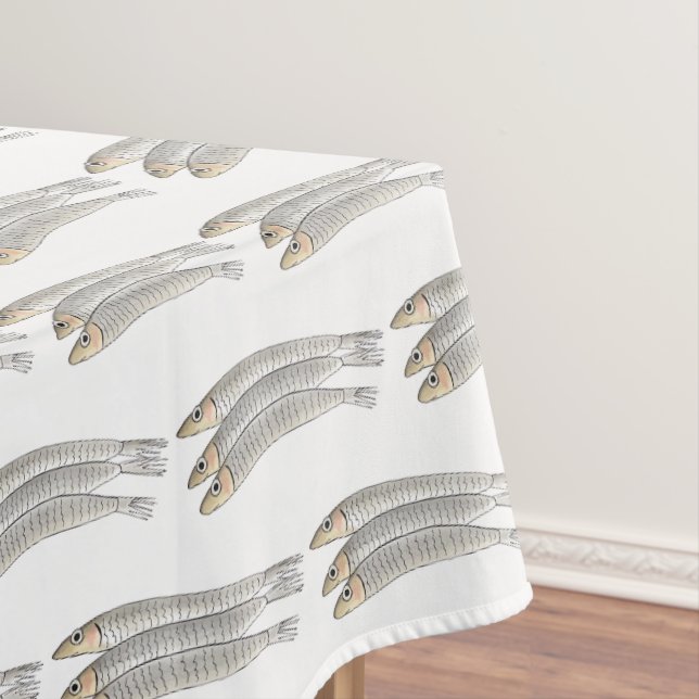 Nappe Poisson Anchois d'argent Poisson Anchovy Pizza Top (In Situ)
