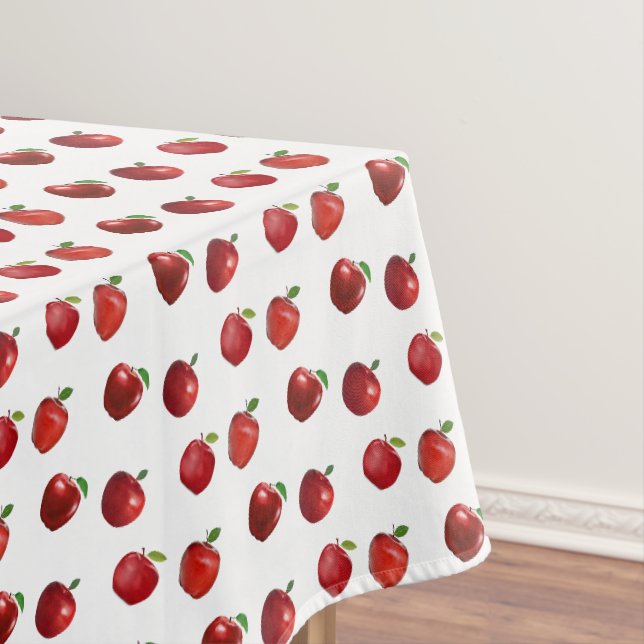 Nappe Pommes rouges en blanc (In Situ)
