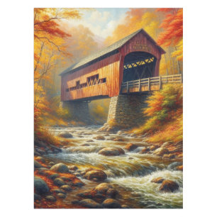 Nappe pont couvert d'automne classique