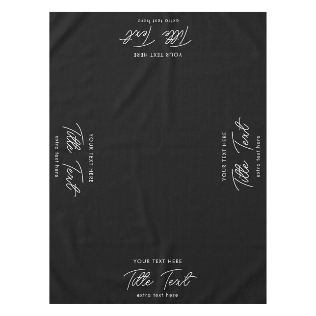 Nappe Pop Up Shop Table Runner Bannière Script moderne (Devant)
