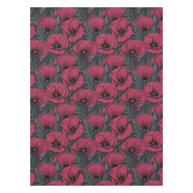 Nappe Poppies à Viva Magenta (Devant)