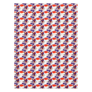Nappe Portrait de chat - Art Graphique Gras Orange et Vi