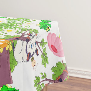 Nappe Possum Blanc Poussins Grenouille Floral
