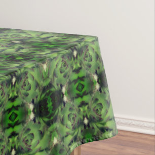 Nappe Poules Et Poules Succulentes Abstraites