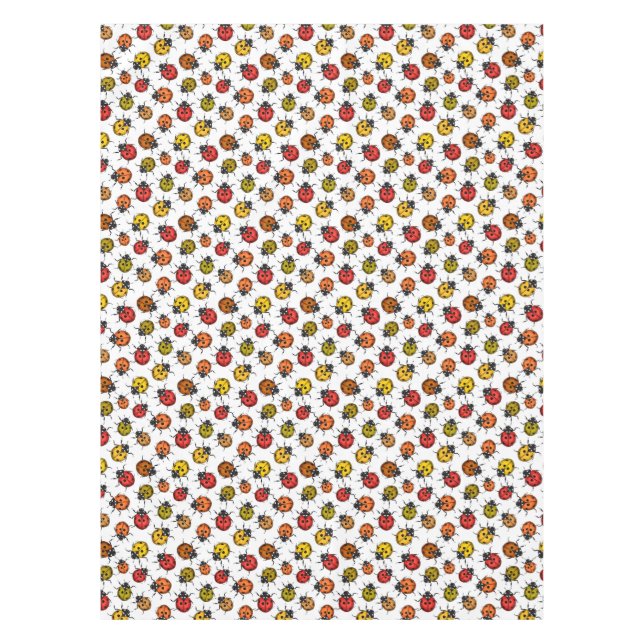 Nappe Poupons colorés sur blanc (Devant)