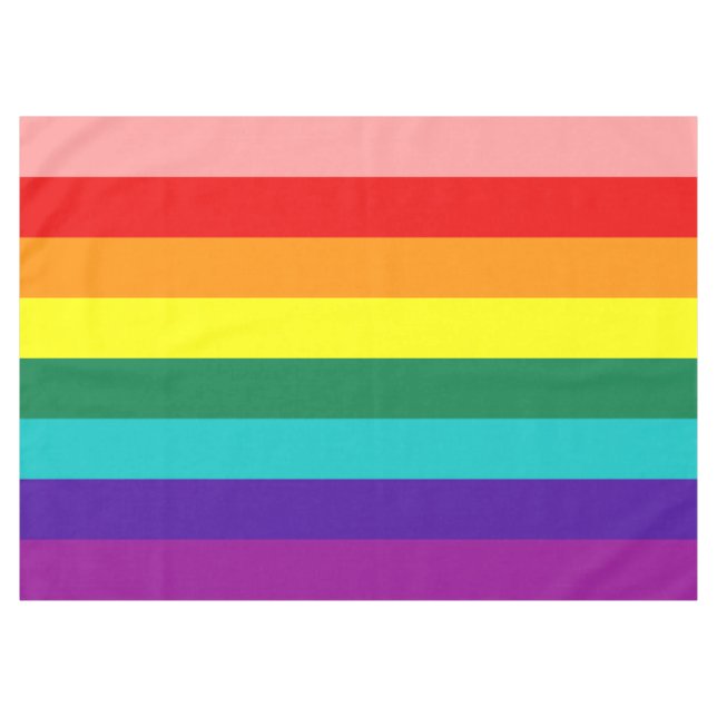 Nappe Premier drapeau de la Rainbow Pride (Devant (Horizontal))