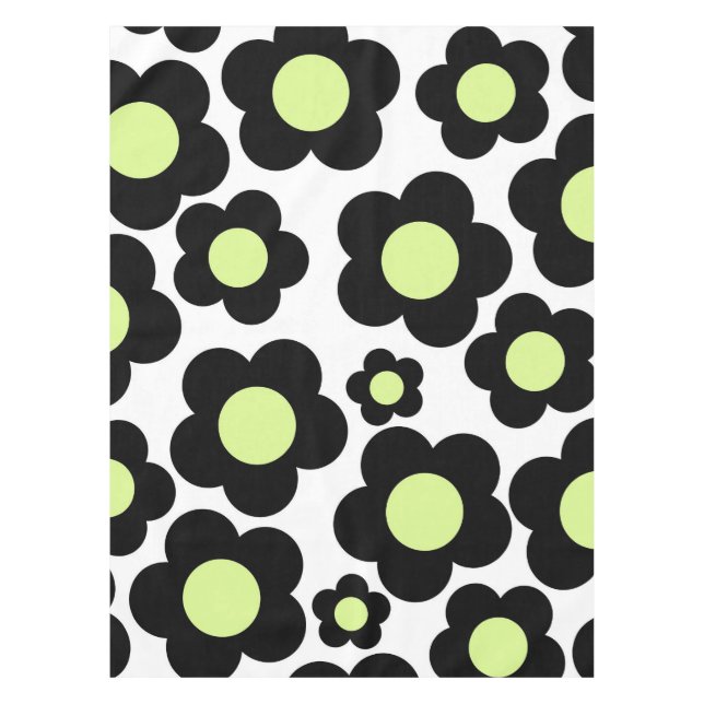 Nappe Preppy Black Neon vert Hippie Motif (Devant)