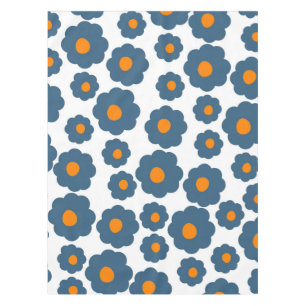 Nappe Preppy Blue Orange Hippie Motif