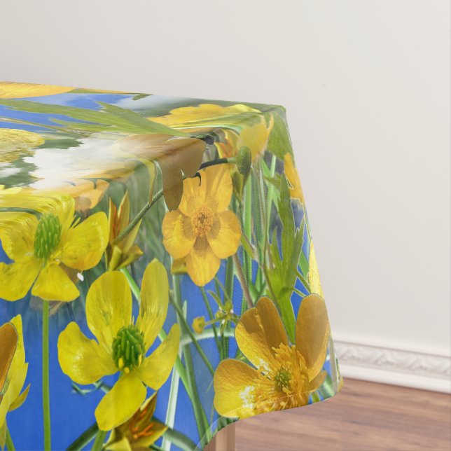 Nappe Printemps fleurs Butercup dans les nuages (In Situ)