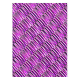 Nappe Prune pourpre et et lignes rayées motif de