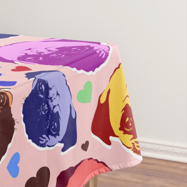 Nappe Pug Puppy Dog PopArt Retro Style (In Situ)