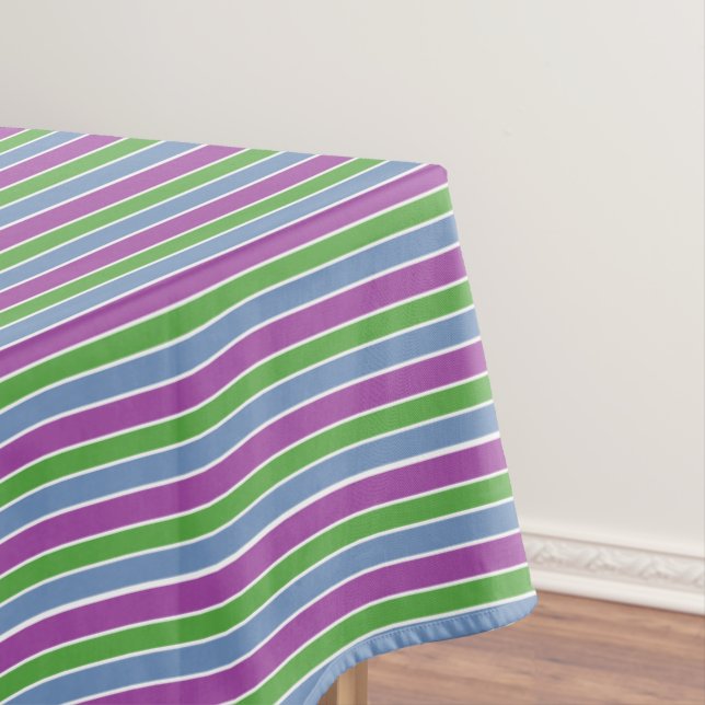 Nappe Purple Green Blue Stripes (In Situ)
