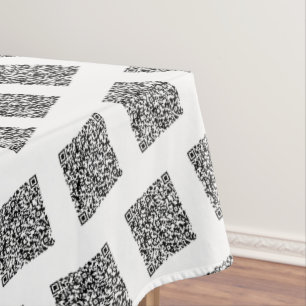 Nappe QR Code Scan Info promotionnel Business Tablecloth