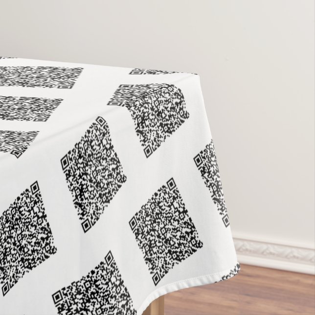 Nappe QR Code Scan Info promotionnel Business Tablecloth (In Situ)