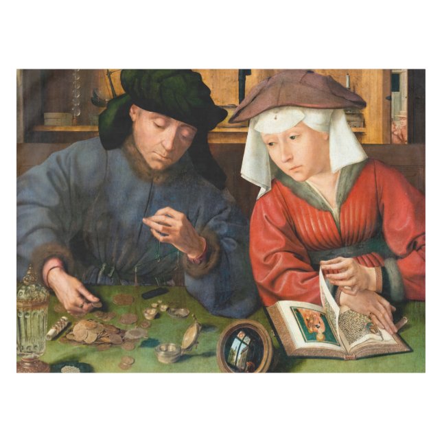 Nappe Quentin Matsys - Le Moneylender et sa femme (Devant (Horizontal))