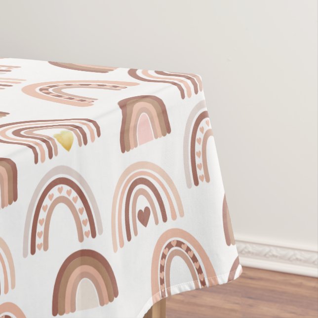 Nappe Rainbow Blush Gold Baby shower  (In Situ)