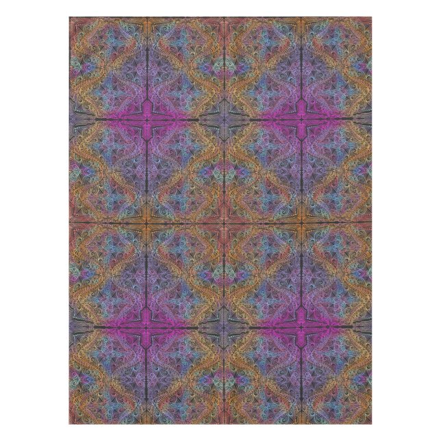 Nappe Rainbow Kaleidoscope Mandala (Devant)