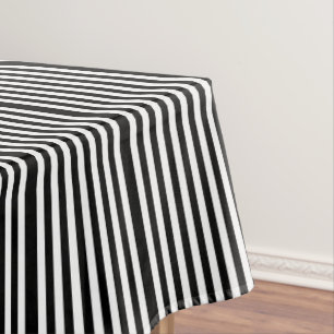 Nappe rayée noir et blanc