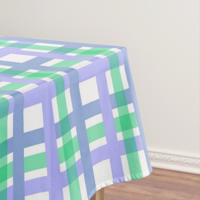 Nappe Rayures Classiques Vert Bleu Blanc   (In Situ)