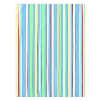 Nappe Rayures combinées bleu-clair